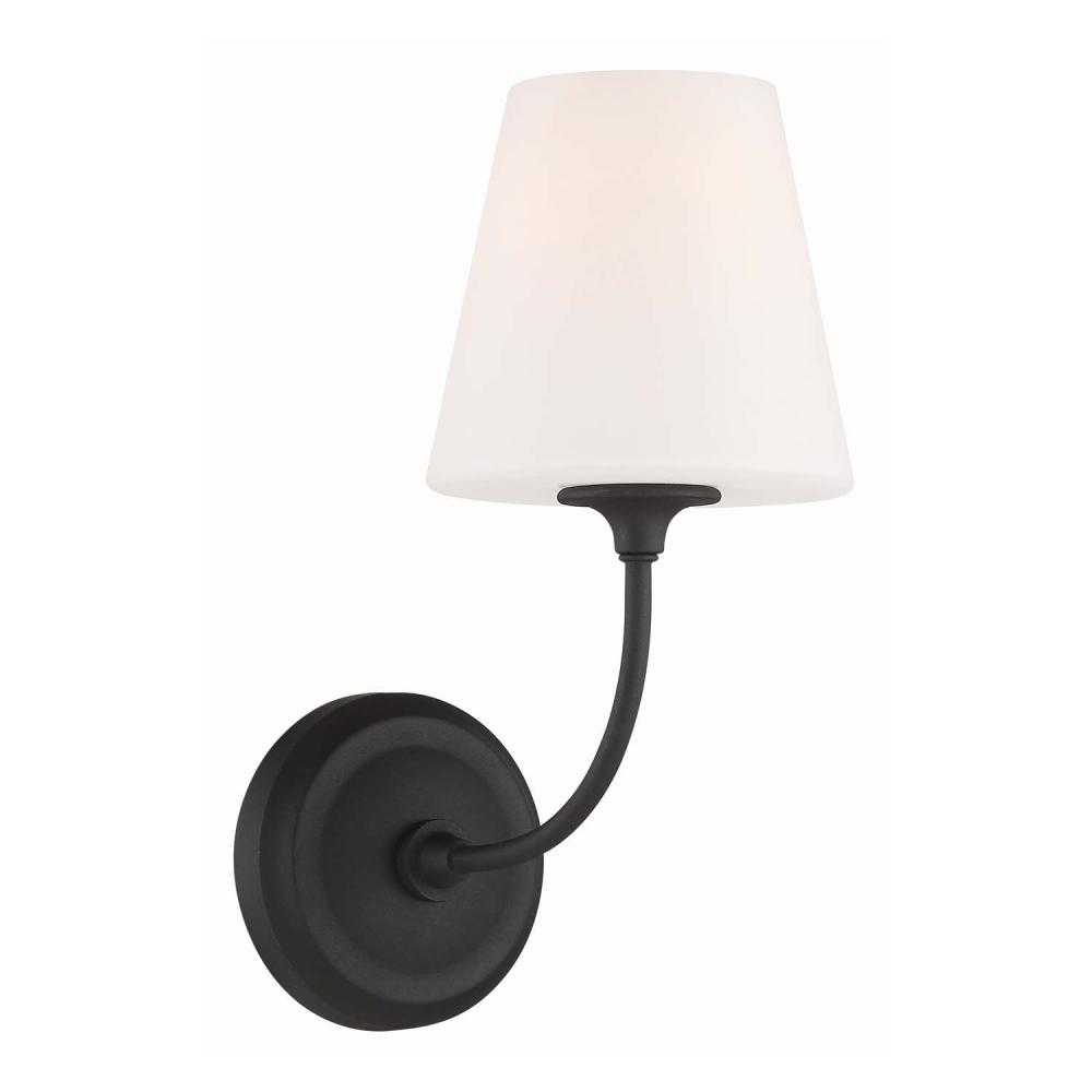 Libby Langdon Sylvan 1 Light Black Forged Sconce