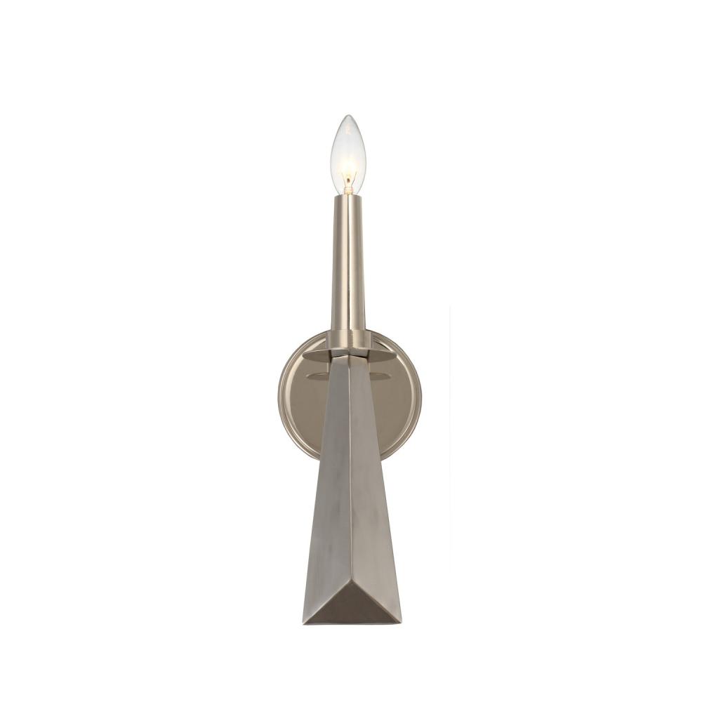 Palmer 1 Light Polished Nickel Sconce