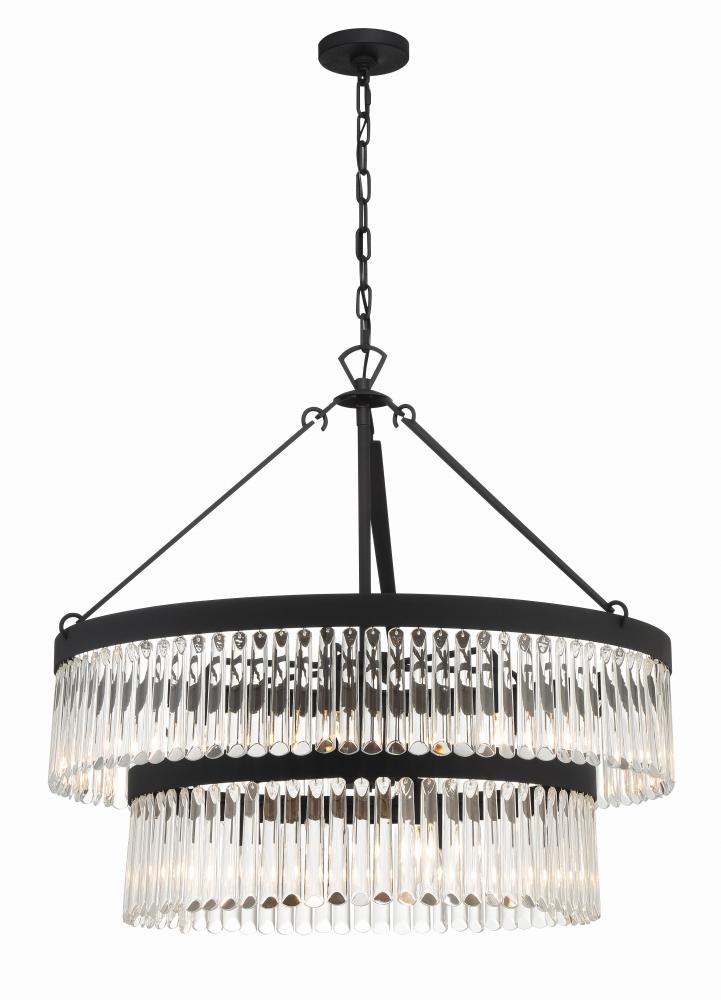 Emory 9 Light Black Forged Chandelier