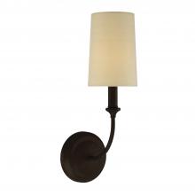 Crystorama 2241-DB - Libby Langdon for Crystorama Sylvan 1 Light Dark Bronze Sconce