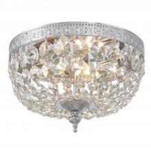 Crystorama 708-CH-CL-S - Crystorama 2 Light Swarovski Strass Crystal Polished Chrome Flush Mount