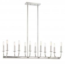 Crystorama BAI-A2112-PN - Bailey 12 Light Polished Nickel Chandelier