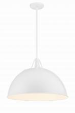 Crystorama SOT-18015-WH - Soto 1 Light White Pendant