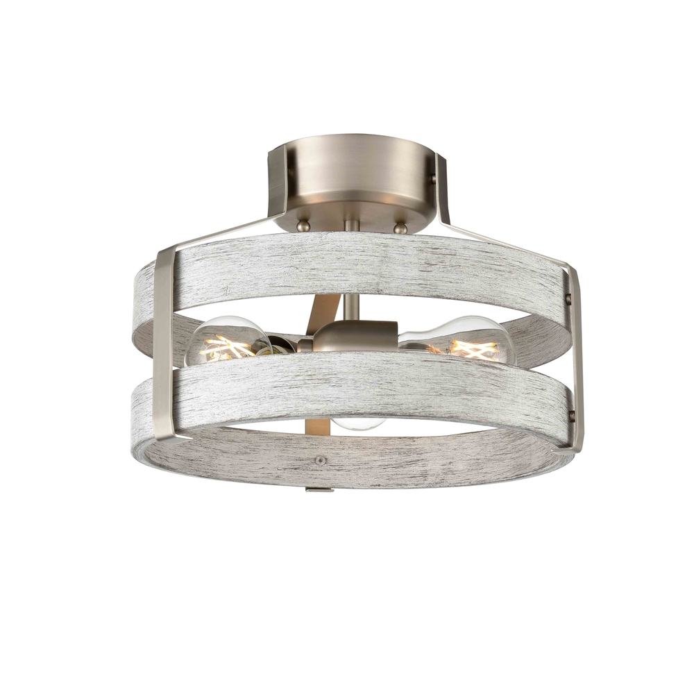 Fort Garry 3 Light Small Semi-Flush Mount