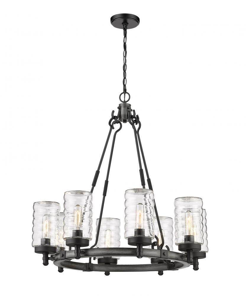 8 Light Outdoor Chandelier