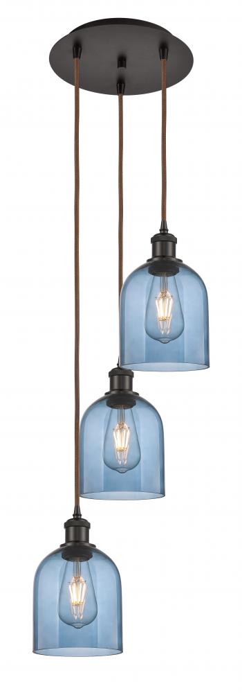 Bella - 3 Light - 12 inch - Oil Rubbed Bronze - Cord hung - Multi Pendant