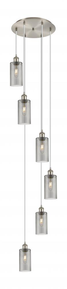 Crown Point - 6 Light - 16 inch - Brushed Satin Nickel - Multi Pendant