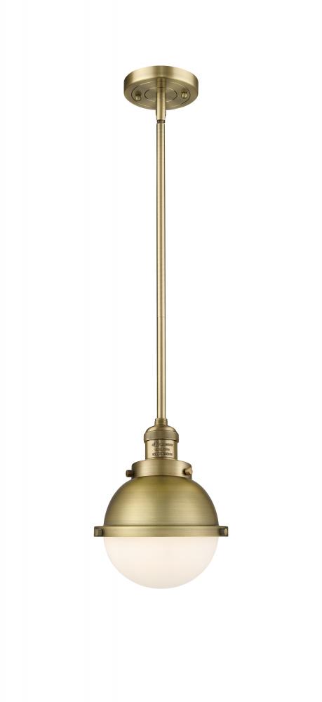 Hampden - 1 Light - 7 inch - Matte Black - Stem Hung - Mini Pendant