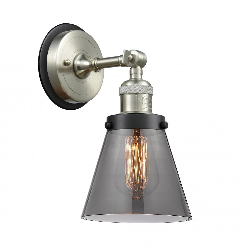 Cone - 1 Light - 6 inch - Brushed Brass - Sconce