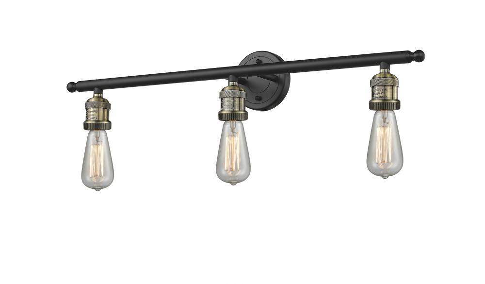 Bare Bulb 3 Light Bath Vanity Light