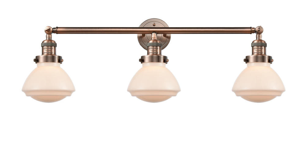 Olean - 3 Light - 31 inch - Antique Copper - Bath Vanity Light