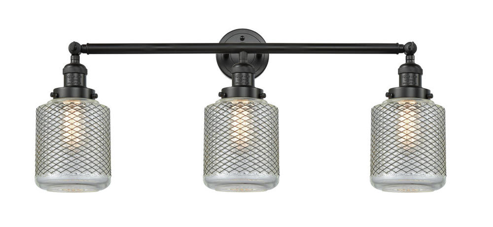 Stanton - 3 Light - 32 inch - Matte Black - Bath Vanity Light