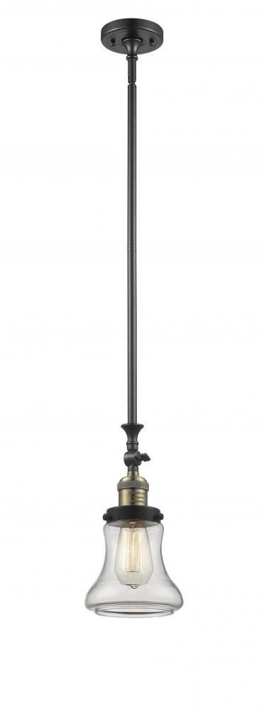 Bellmont - 1 Light - 6 inch - Black Antique Brass - Stem Hung - Mini Pendant