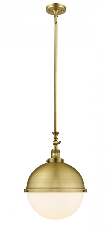 Hampden - 1 Light - 13 inch - Brushed Brass - Stem Hung - Pendant