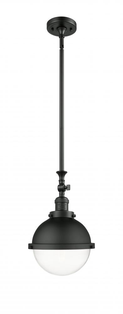 Hampden - 1 Light - 9 inch - Matte Black - Stem Hung - Mini Pendant