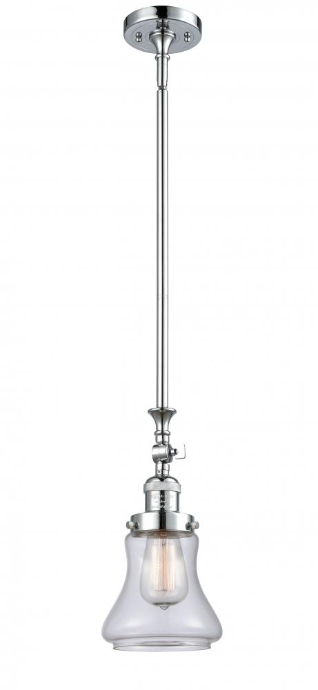 Bellmont - 1 Light - 6 inch - Polished Chrome - Stem Hung - Mini Pendant