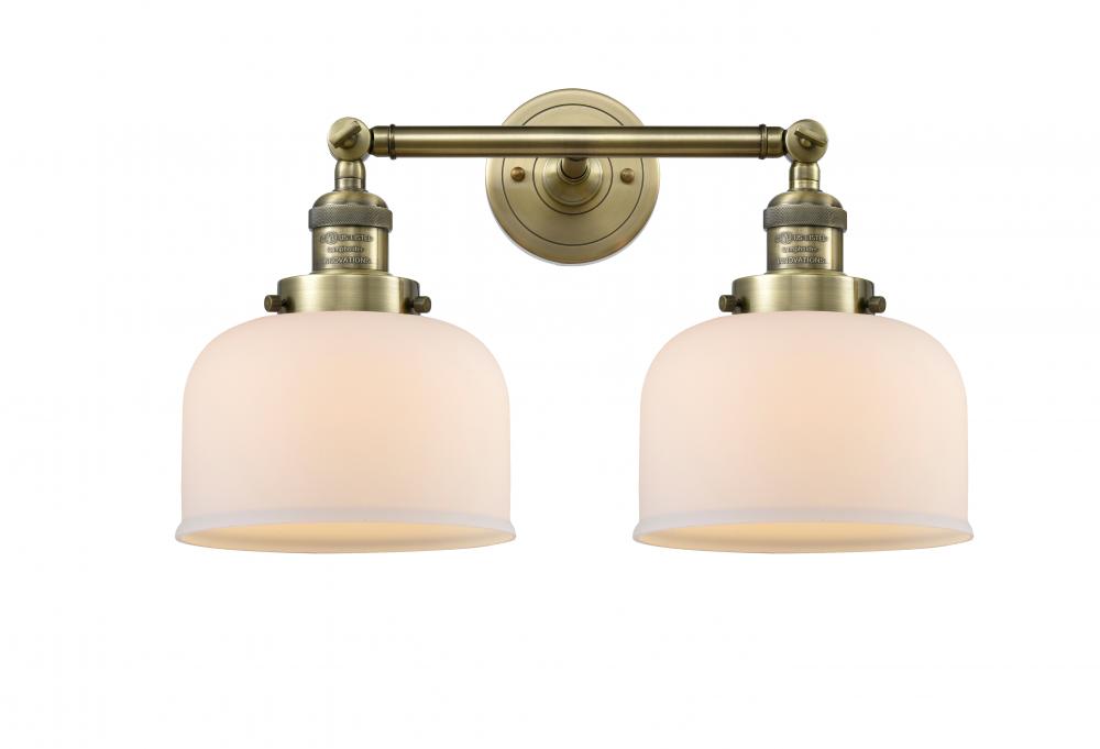 Bell - 2 Light - 19 inch - Antique Brass - Bath Vanity Light