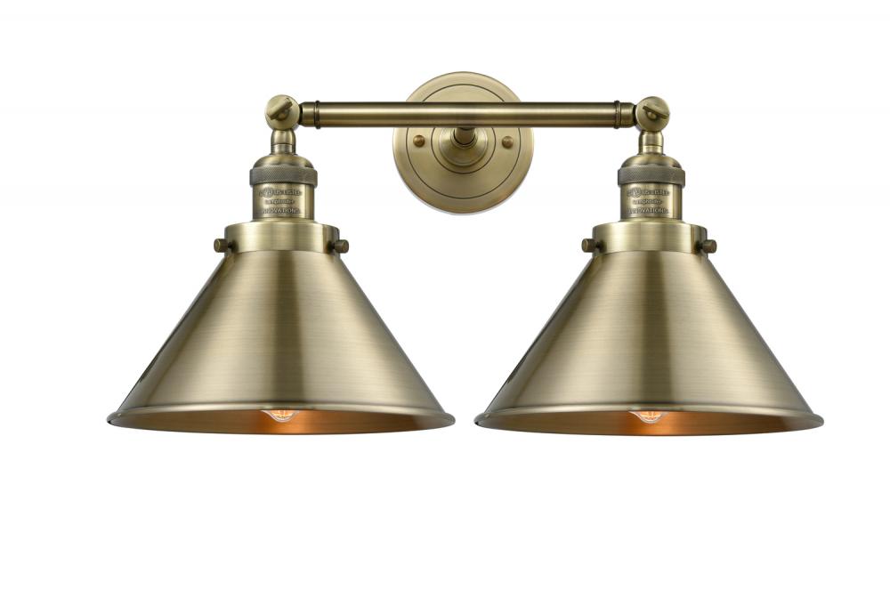 Briarcliff - 2 Light - 19 inch - Antique Brass - Bath Vanity Light