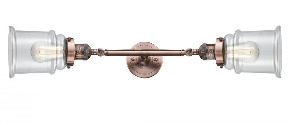 Canton - 2 Light - 6 inch - Antique Copper - Bath Vanity Light