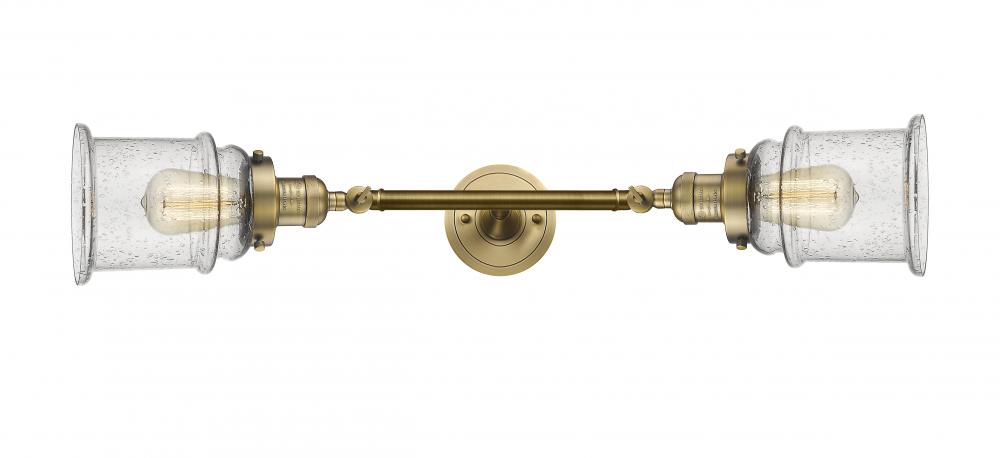 Canton - 2 Light - 6 inch - Brushed Brass - Bath Vanity Light