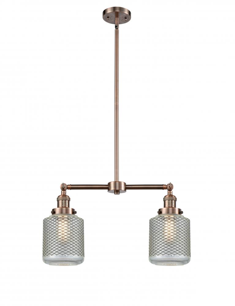 Stanton - 2 Light - 23 inch - Antique Copper - Stem Hung - Island Light