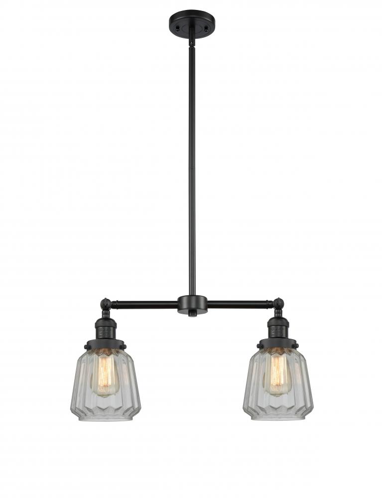 Chatham - 2 Light - 21 inch - Matte Black - Stem Hung - Island Light