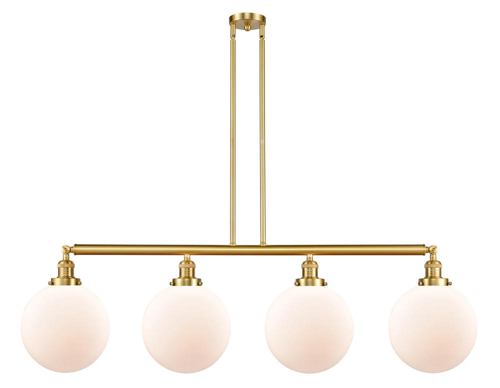 Beacon - 4 Light - 54 inch - Satin Gold - Stem Hung - Island Light