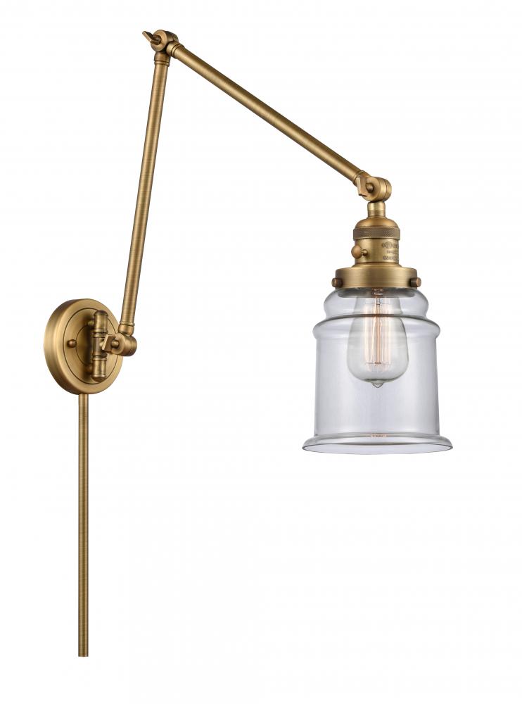 Canton - 1 Light - 6 inch - Brushed Brass - Swing Arm