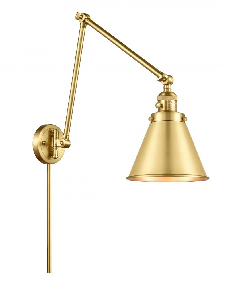 Appalachian - 1 Light - 8 inch - Satin Gold - Swing Arm