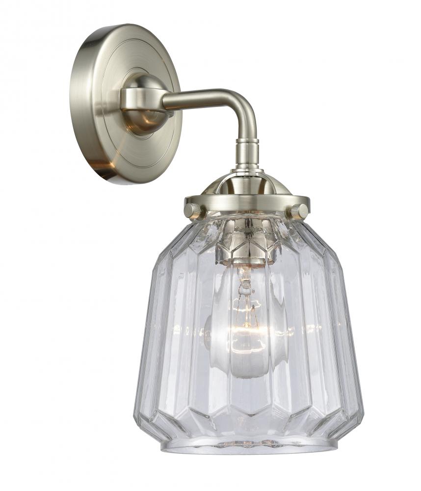 Chatham - 1 Light - 7 inch - Brushed Satin Nickel - Sconce