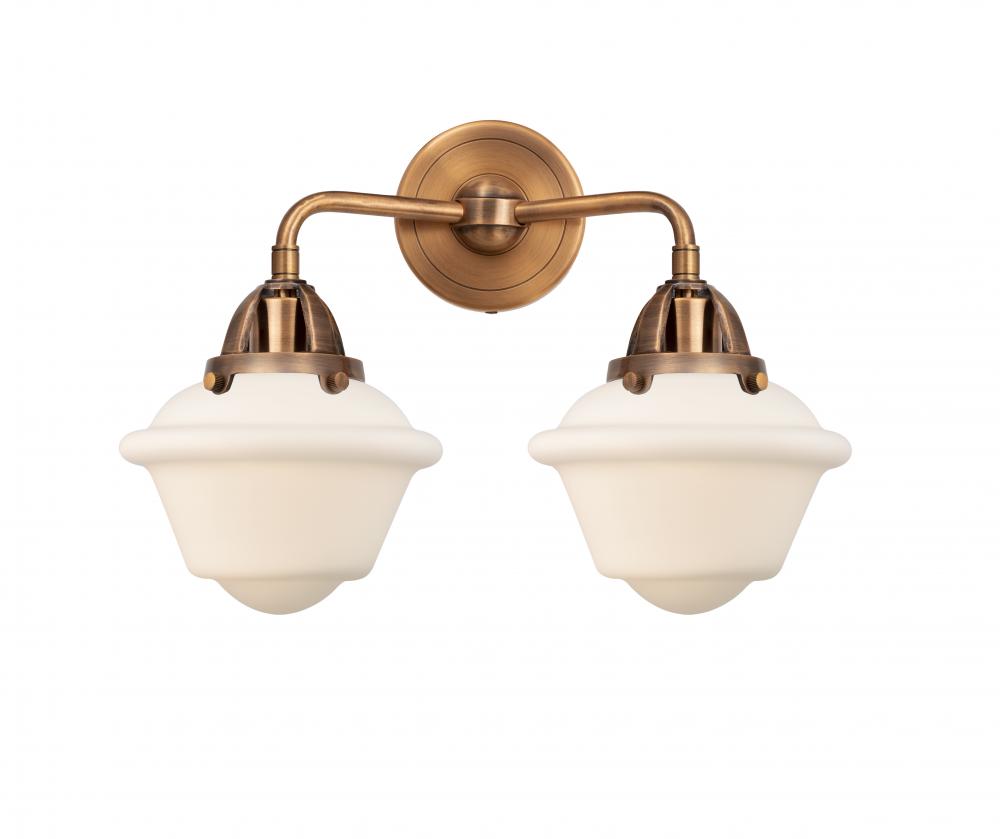 Oxford - 2 Light - 16 inch - Brushed Satin Nickel - Bath Vanity Light