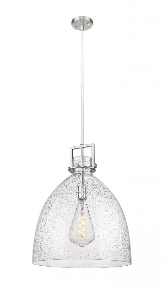 Newton Bell - 1 Light - 18 inch - Satin Nickel - Pendant