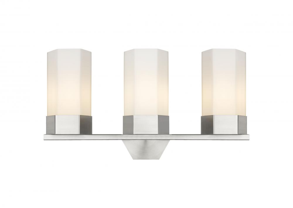 Claverack - 3 Light - 22 inch - Satin Nickel - Bath Vanity Light