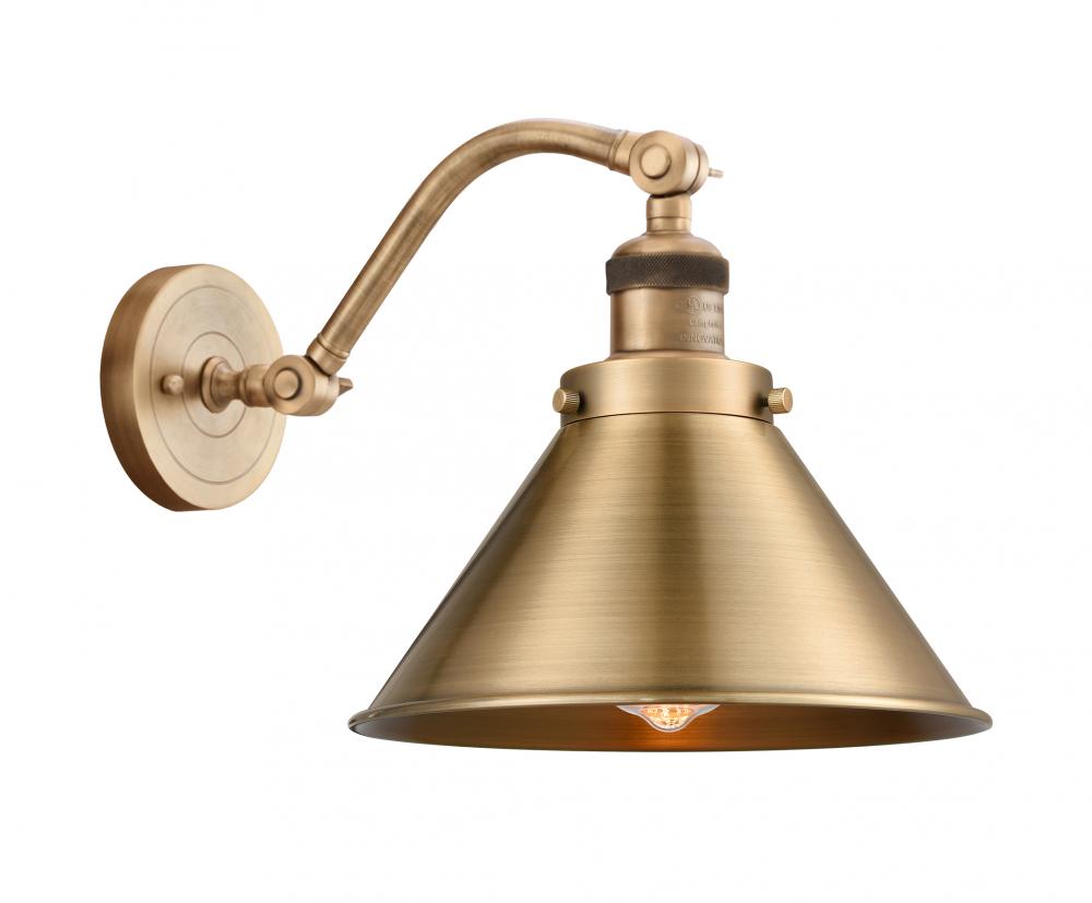 Briarcliff - 1 Light - 10 inch - Brushed Brass - Sconce