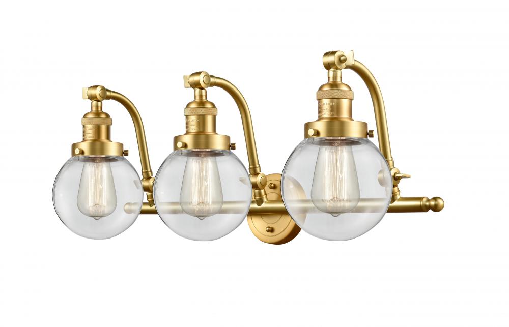 Beacon - 3 Light - 26 inch - Satin Gold - Bath Vanity Light