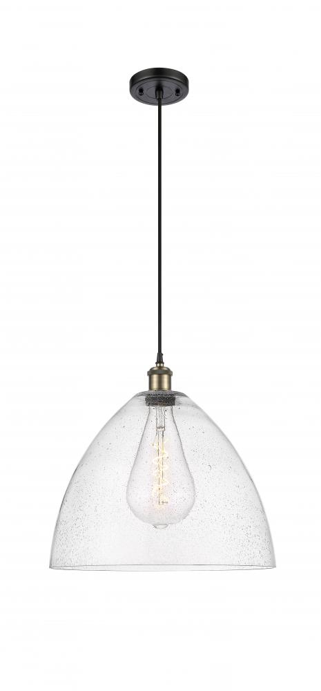 Bristol - 1 Light - 16 inch - Black Antique Brass - Cord hung - Pendant