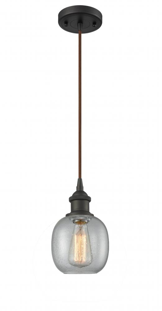 Belfast - 1 Light - 6 inch - Oil Rubbed Bronze - Cord hung - Mini Pendant