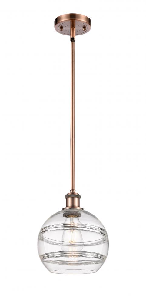 Rochester - 1 Light - 8 inch - Antique Copper - Mini Pendant