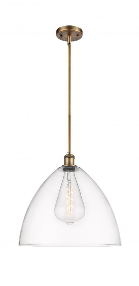 Bristol - 1 Light - 16 inch - Brushed Brass - Pendant