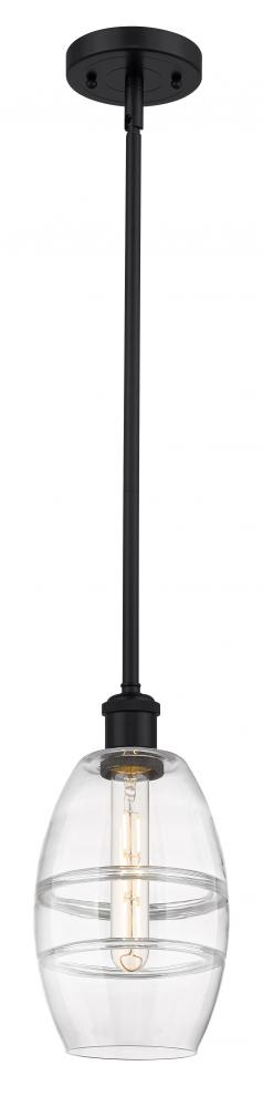 Vaz - 1 Light - 6 inch - Matte Black - Mini Pendant