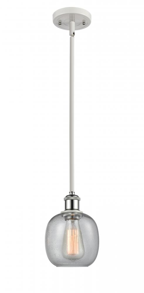 Belfast - 1 Light - 6 inch - White Polished Chrome - Mini Pendant