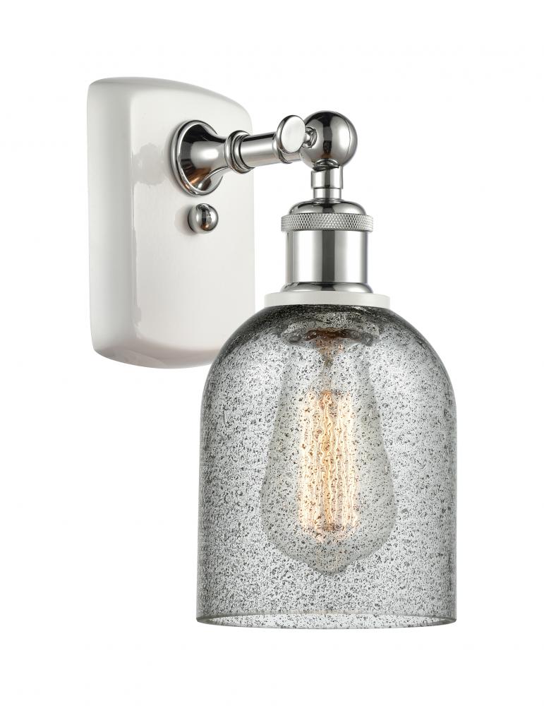 Caledonia - 1 Light - 5 inch - White Polished Chrome - Sconce