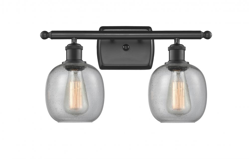 Belfast - 2 Light - 16 inch - Matte Black - Bath Vanity Light