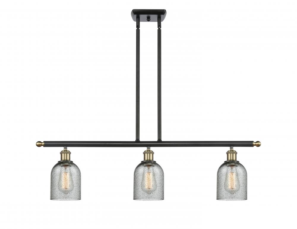 Caledonia - 3 Light - 36 inch - Black Antique Brass - Cord hung - Island Light