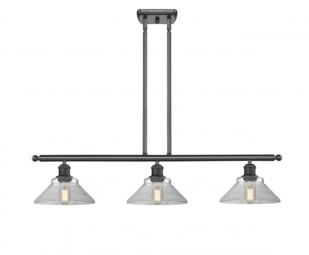 Orwell - 3 Light - 36 inch - Matte Black - Cord hung - Island Light