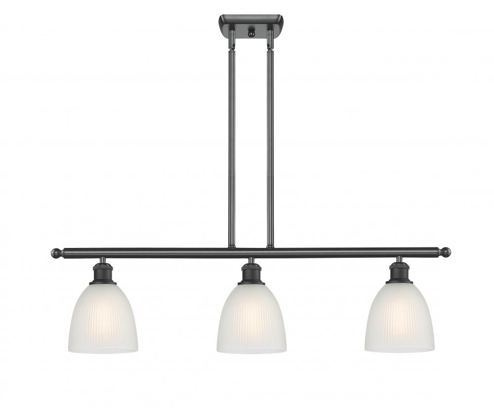 Castile - 3 Light - 36 inch - Matte Black - Cord hung - Island Light