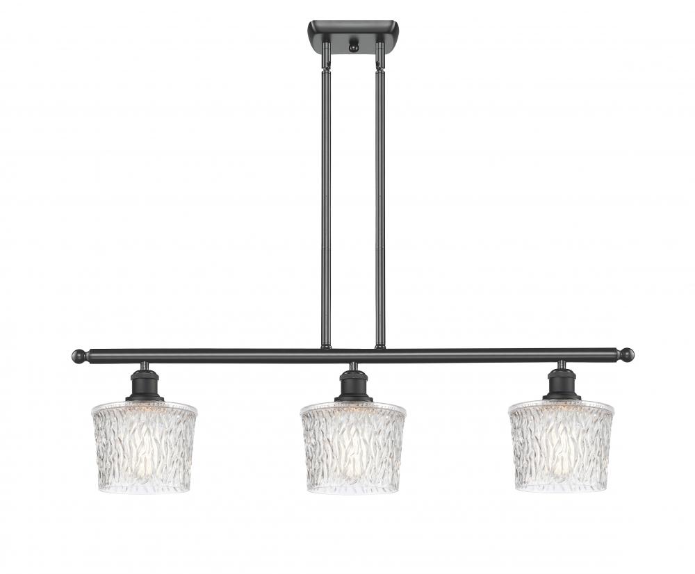 Niagara - 3 Light - 36 inch - Matte Black - Cord hung - Island Light