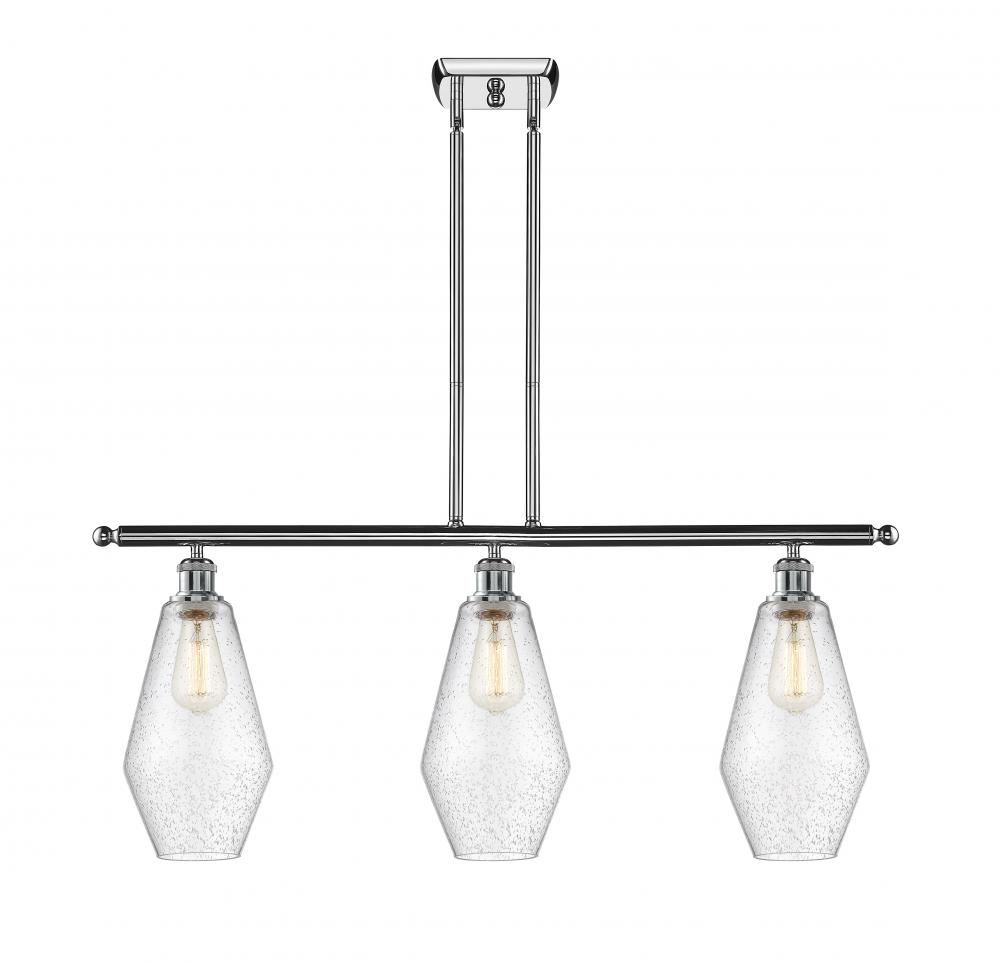 Cindyrella - 3 Light - 36 inch - Polished Chrome - Cord hung - Island Light