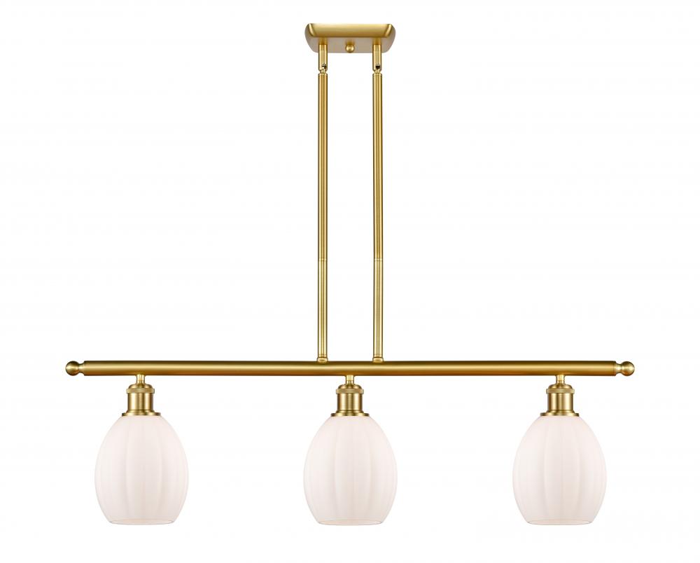 Eaton - 3 Light - 36 inch - Satin Gold - Cord hung - Island Light