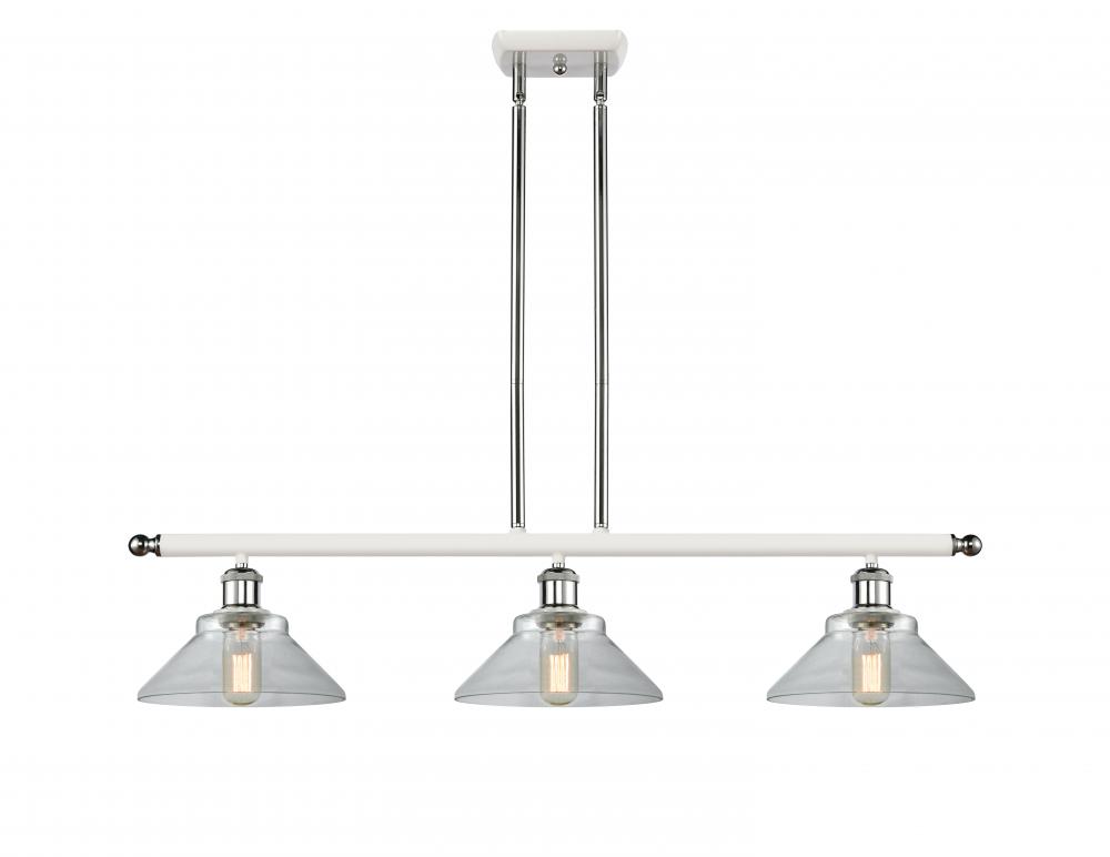 Orwell - 3 Light - 36 inch - White Polished Chrome - Cord hung - Island Light